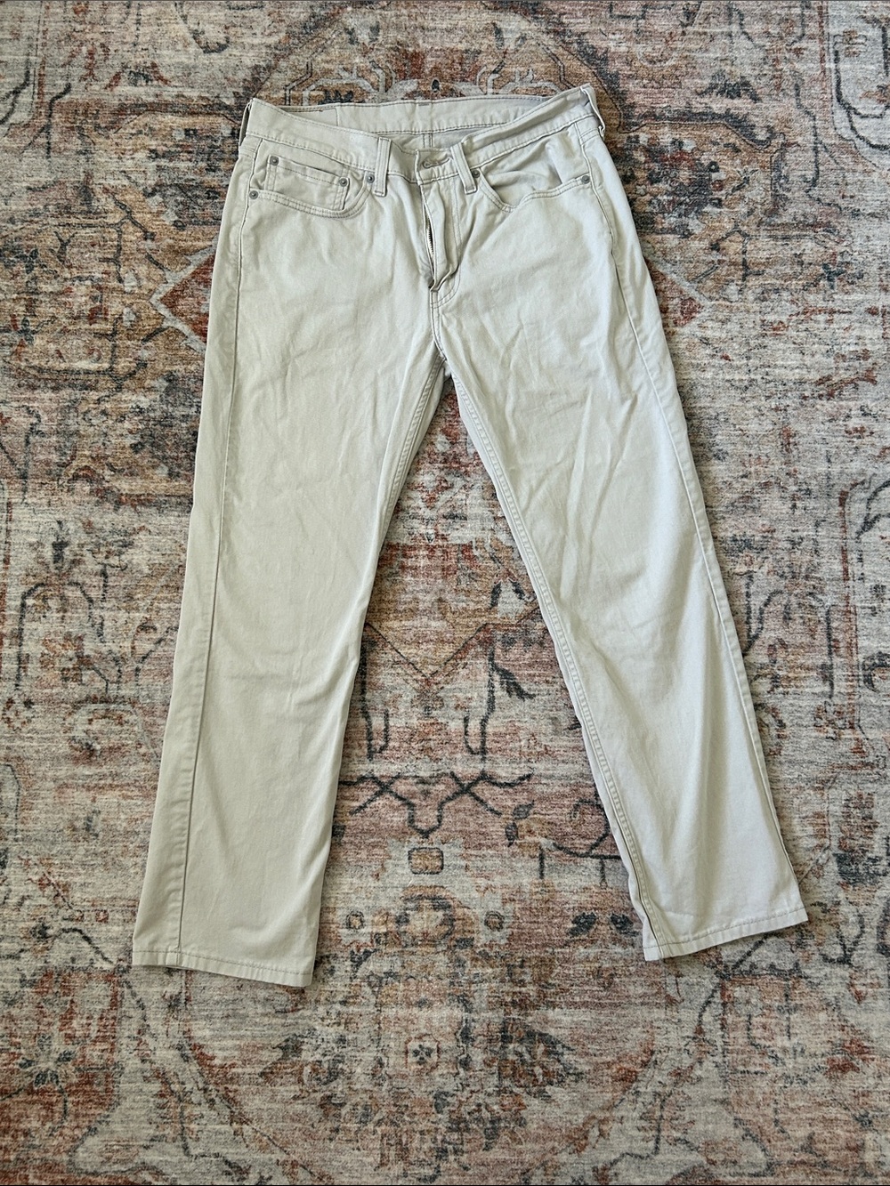 Men's Levi’s Straight-Leg 514 Pants in Light Beige